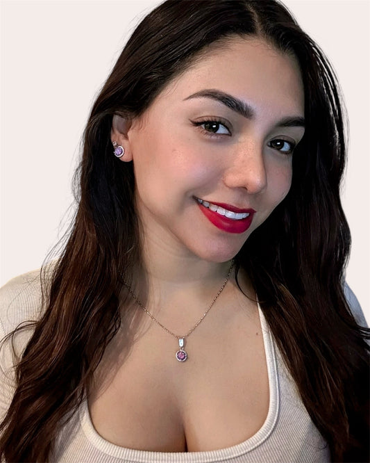 Ensemble d'opale de différentes couleurs en argent .925