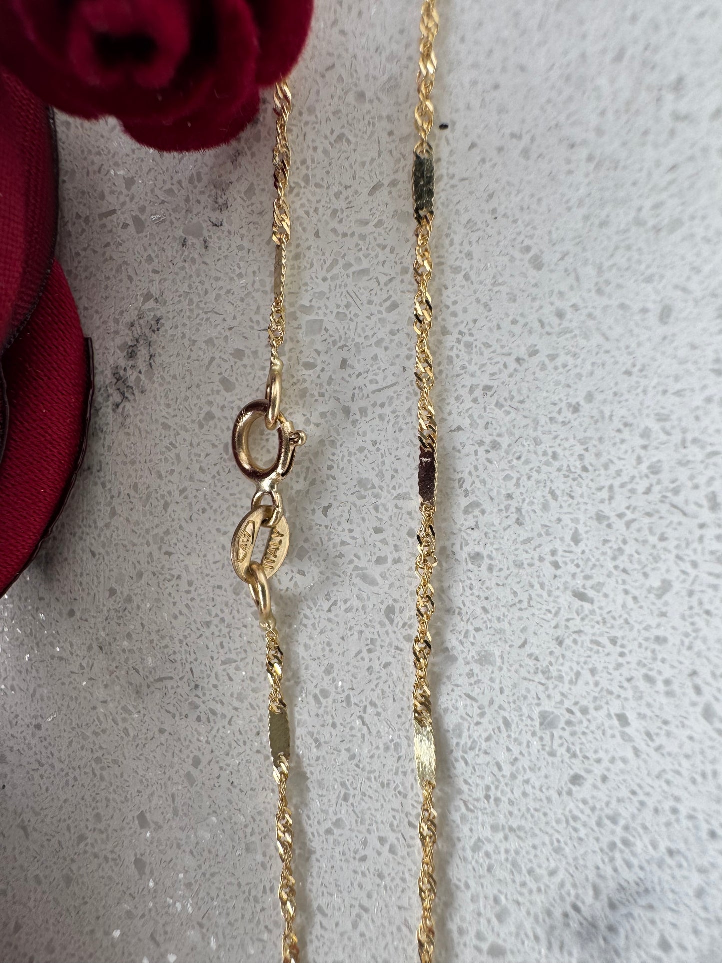 Twisted Chain with 10K Gold Plate