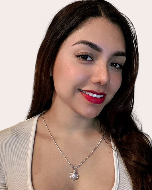 Pendentif tortue avec zircone et argent 925