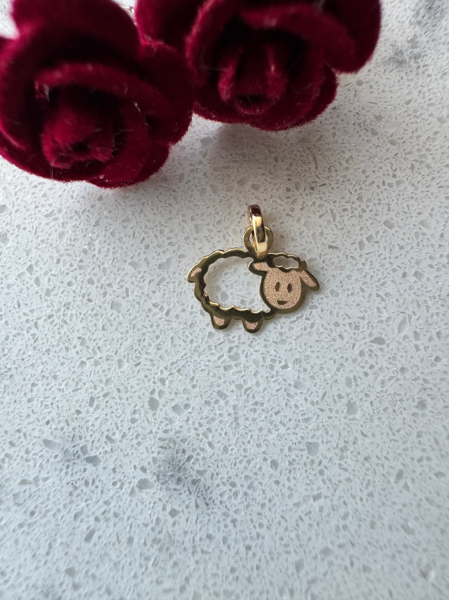 10K GOLD Abundance Sheep Pendant