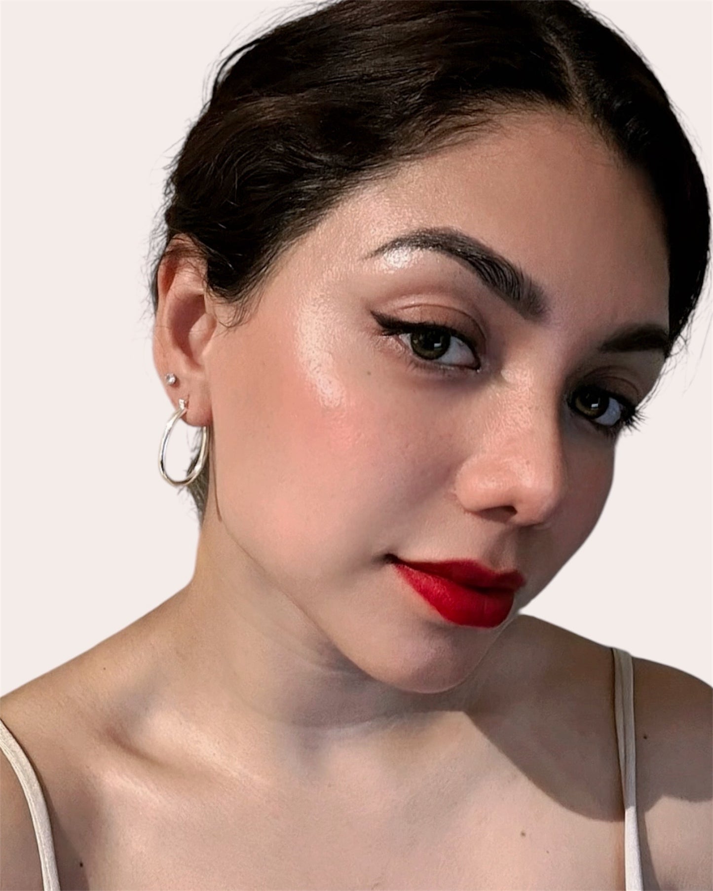 Boucle d'oreille moyenne en argent 925