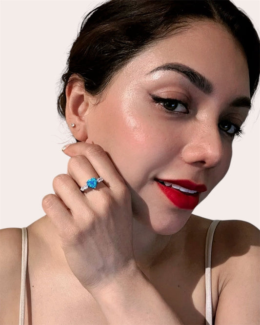 Anillo Opalo Azul