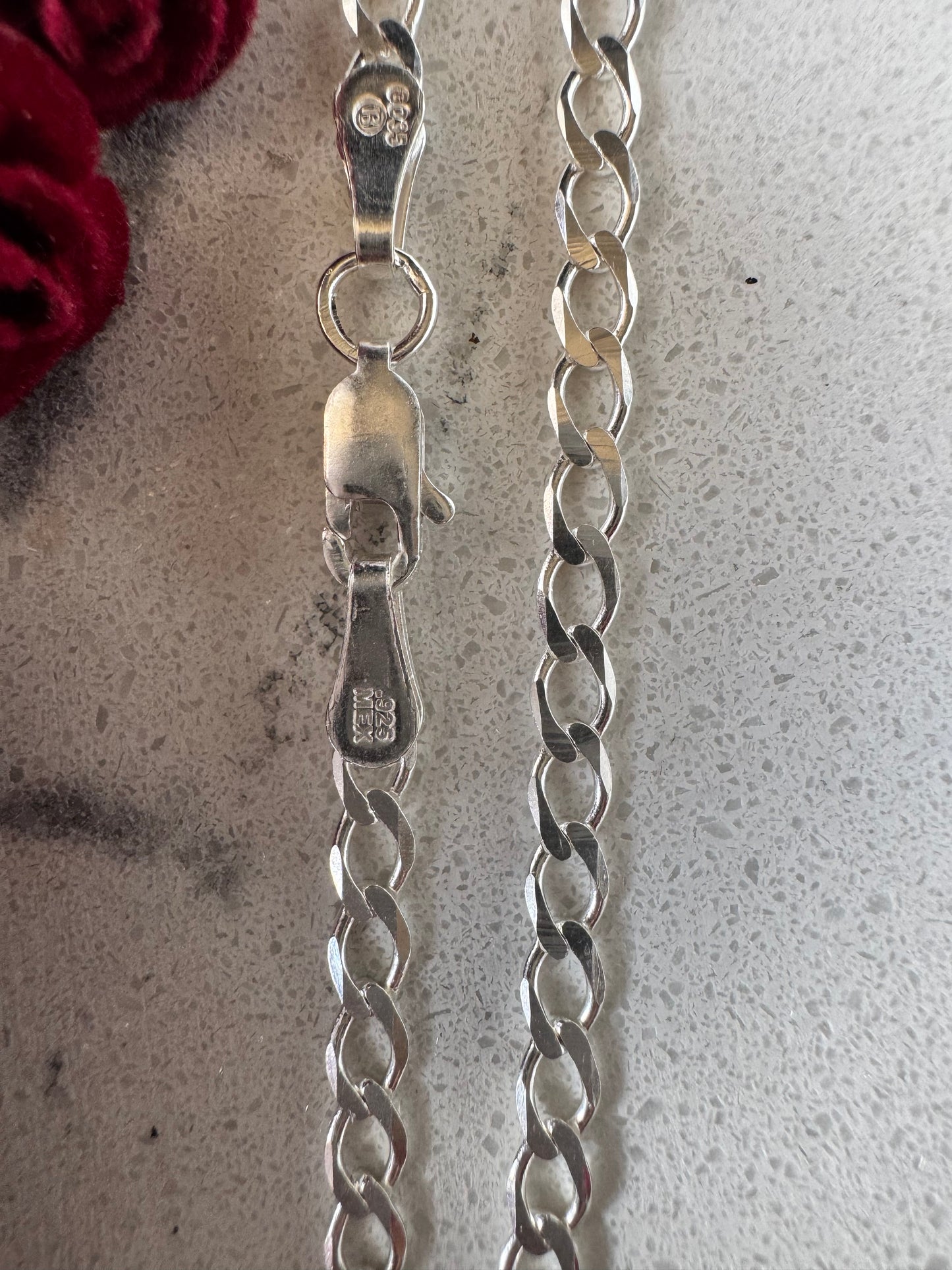 Cuban Chain 55cm Silver .925