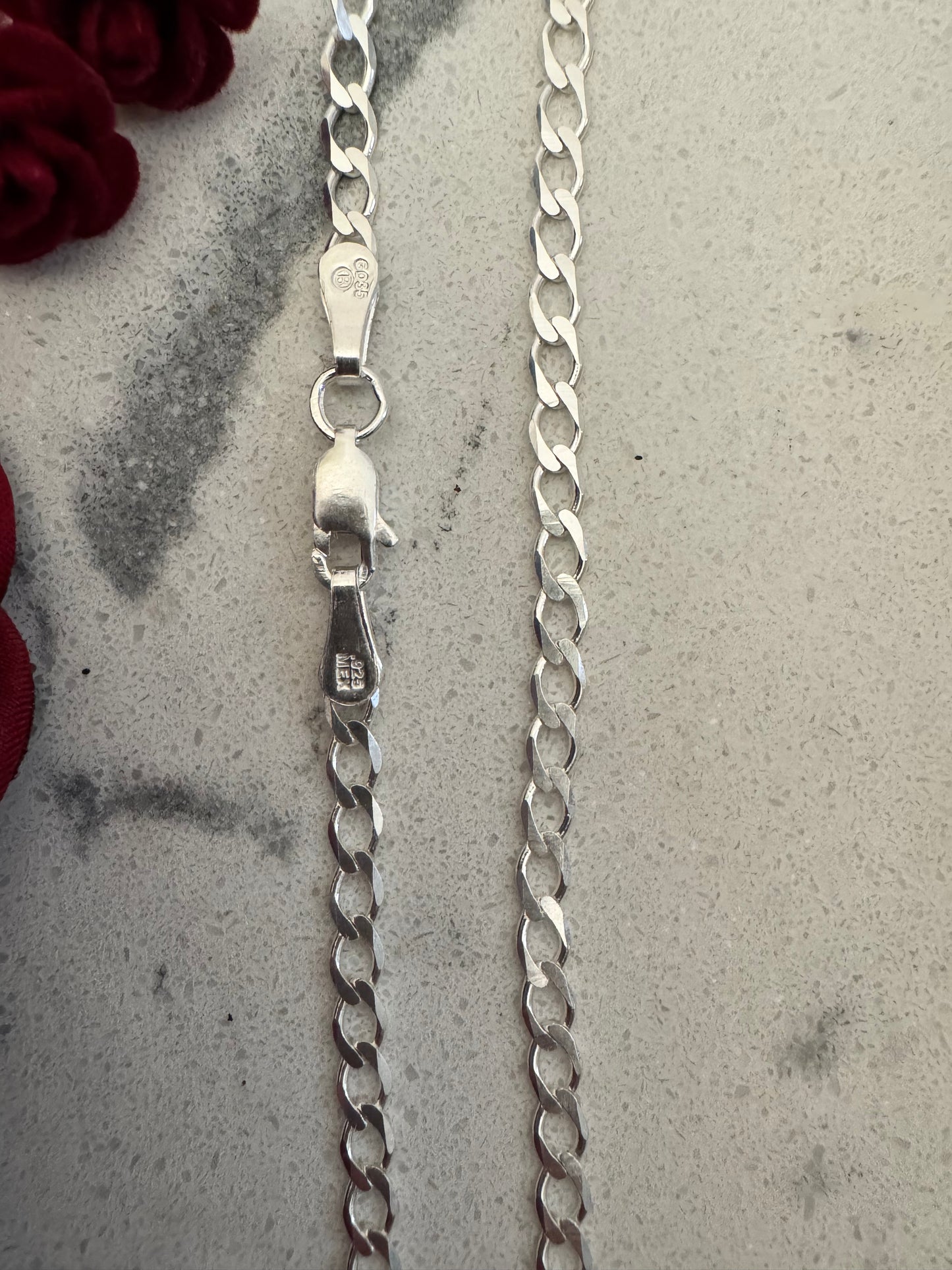 Cuban Chain 55cm Silver .925