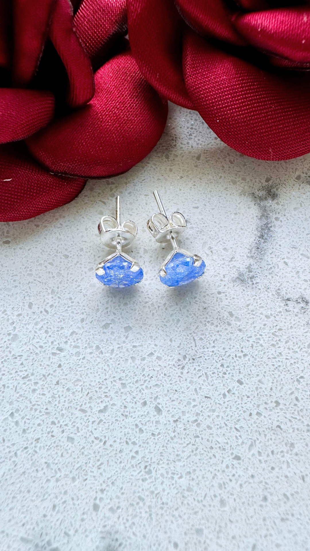 Broche en zircone, bleu glacier, ada light, argent 925