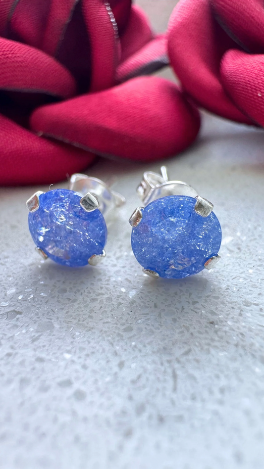 Broche en zircone, bleu glacier, ada light, argent 925