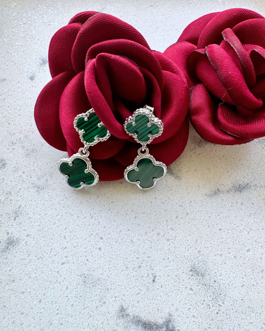 Boucles d'oreilles inspirées de Van Cleef & Arpels – Argent 925 avec rhodium