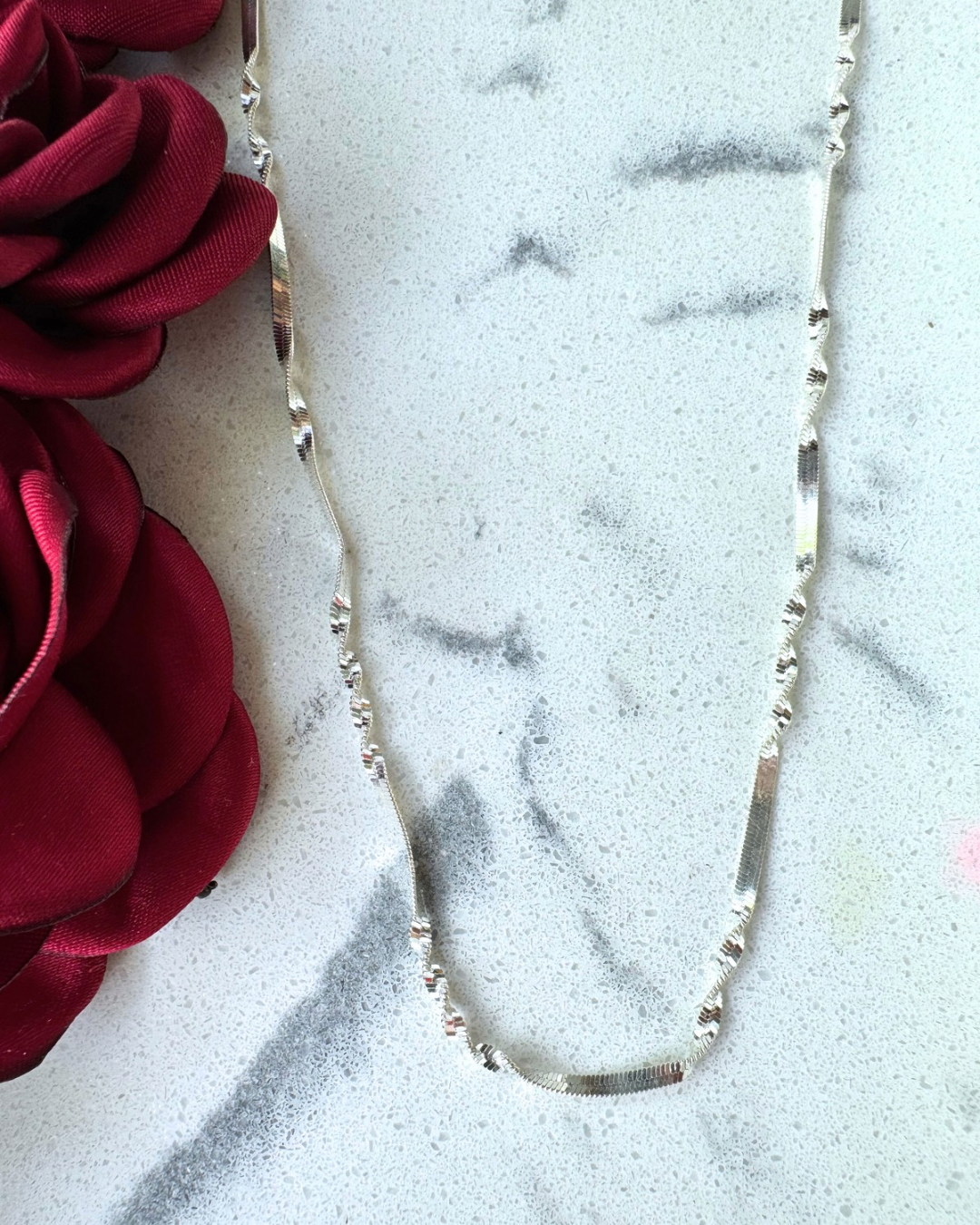 Chaîne point-virgule en argent .925