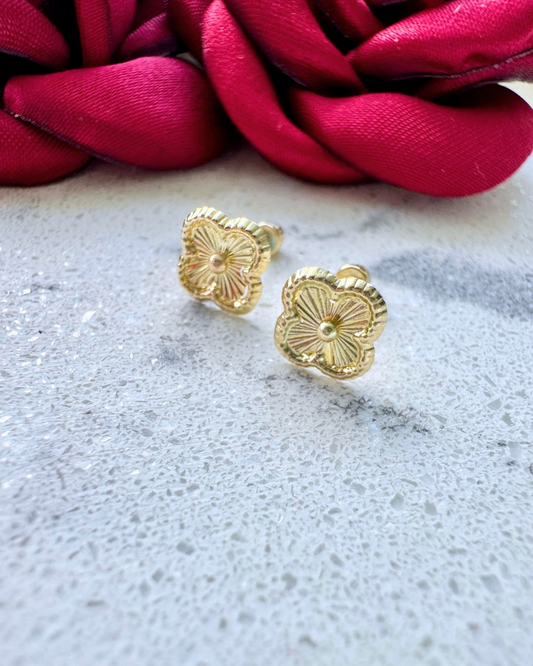 Insp. boucles en OR 10K VAN CLEFF