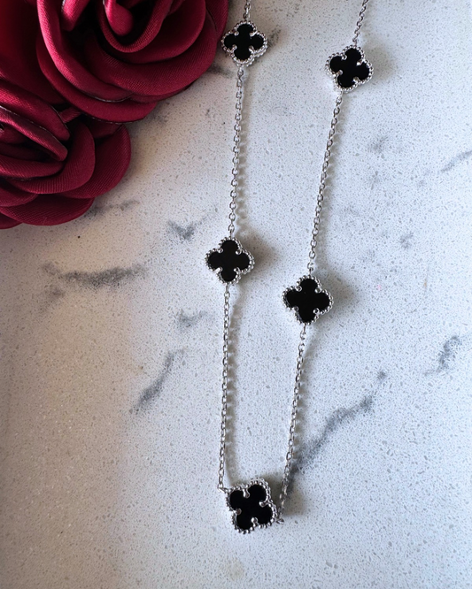 Collier inspiré de l'onyx VAN CLEEF. Argent .925