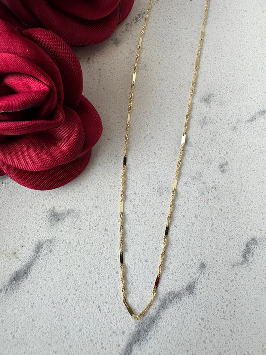 Twisted Chain with 10K Gold Plate