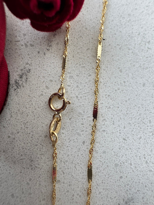 Twisted Chain with 10K Gold Plate