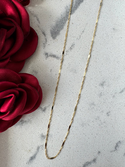 Twisted Chain with 10K Gold Plate