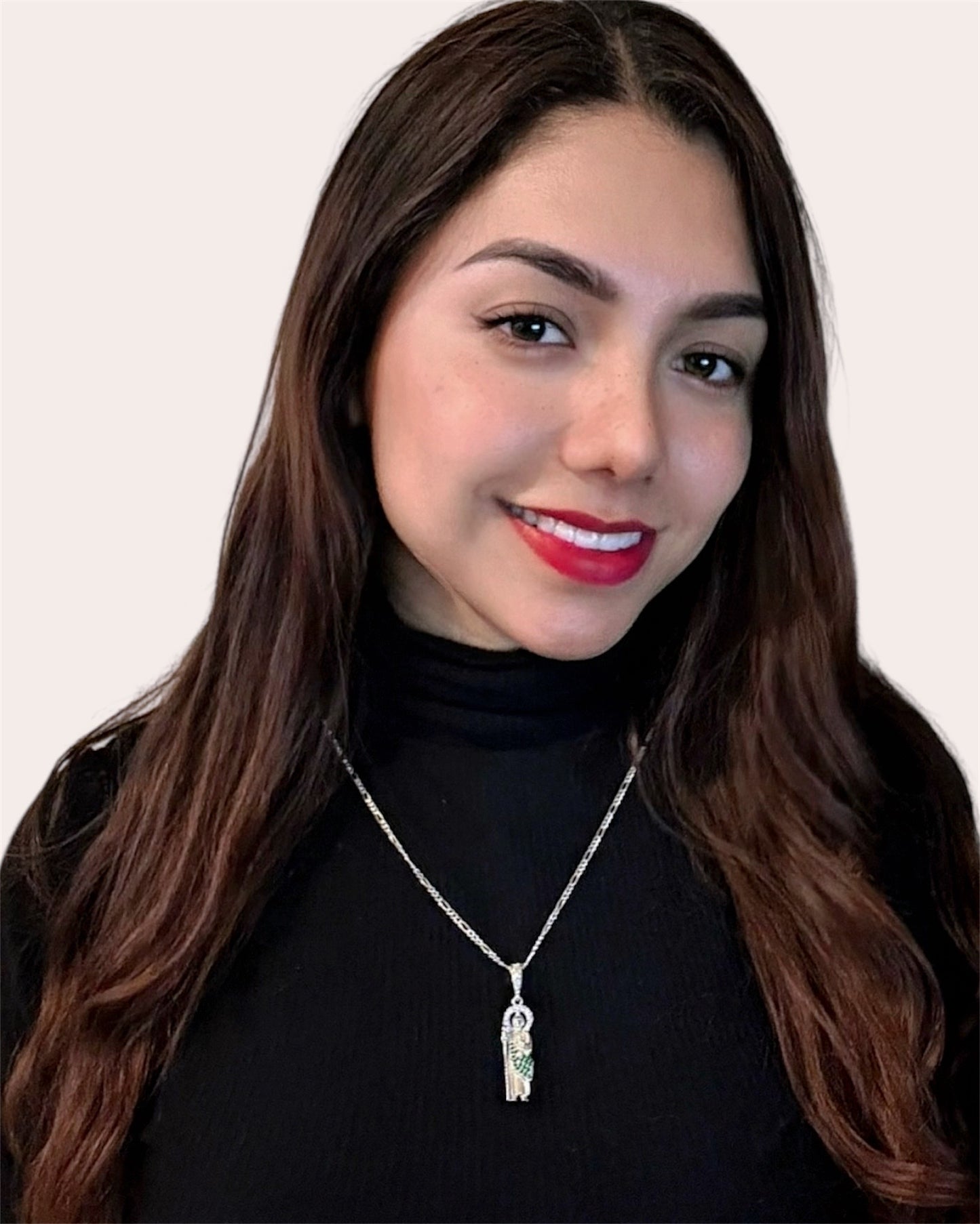 Pendentif Saint Jude avec zircone en argent 925