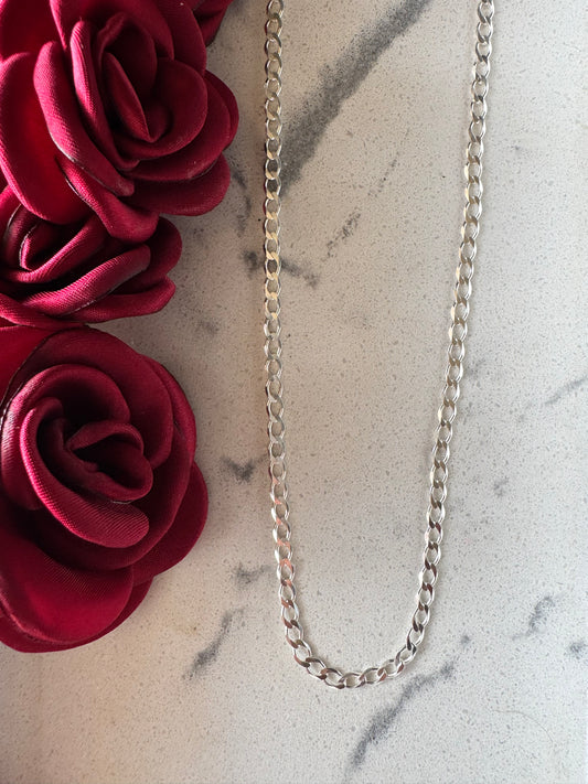 Cuban Chain 55cm Silver .925