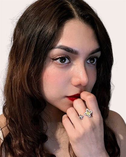 Insp. bague en LV avec zircons enchantés en argent .925