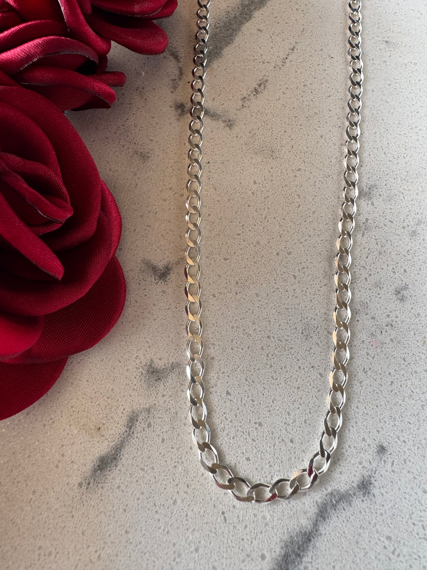Cuban Chain 55cm Silver .925