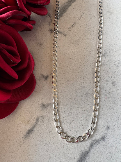 Cuban Chain 55cm Silver .925