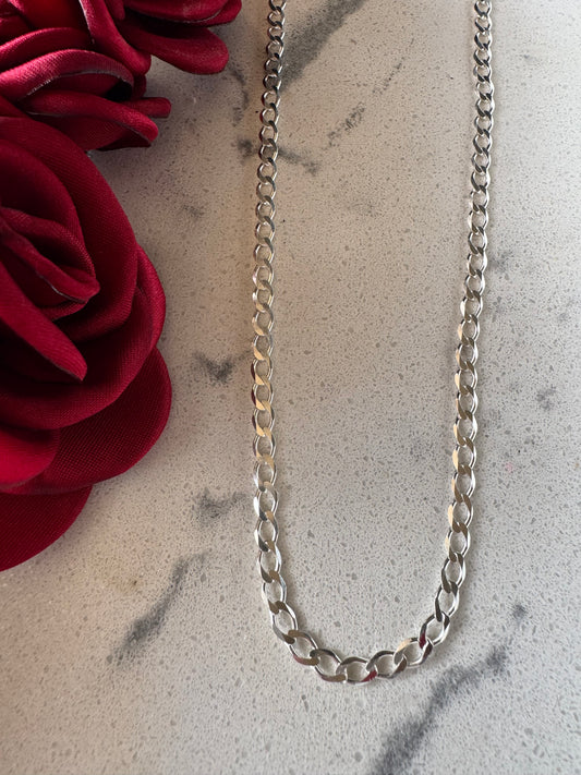 Cuban Chain 55cm Silver .925