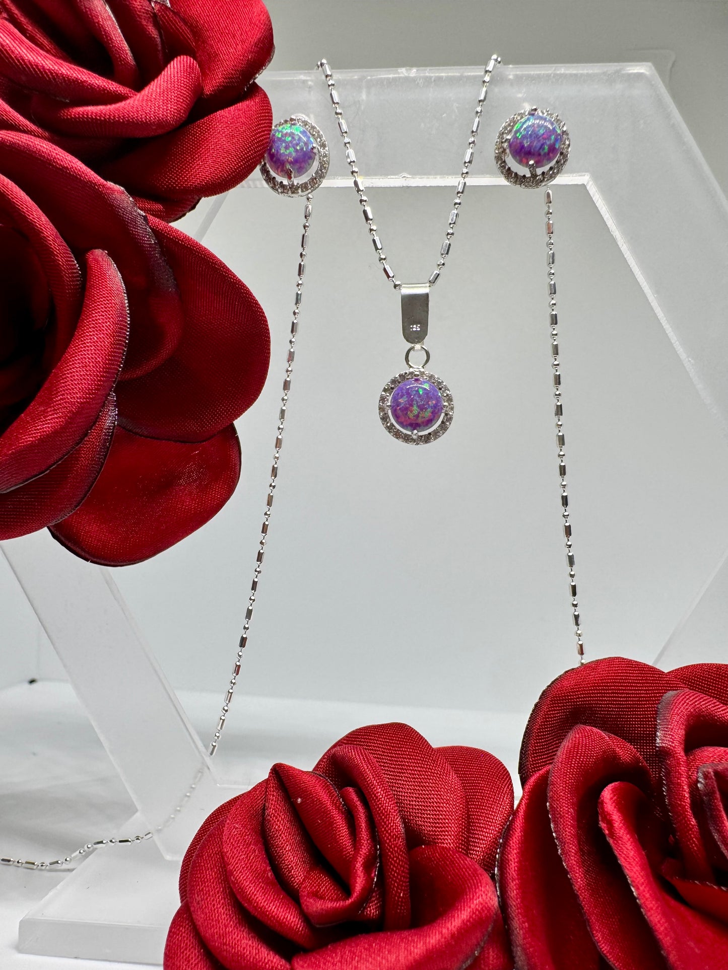 Opal Set of Different Colors Silver .925