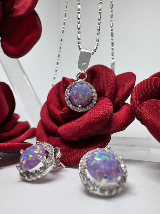 Opal Set of Different Colors Silver .925