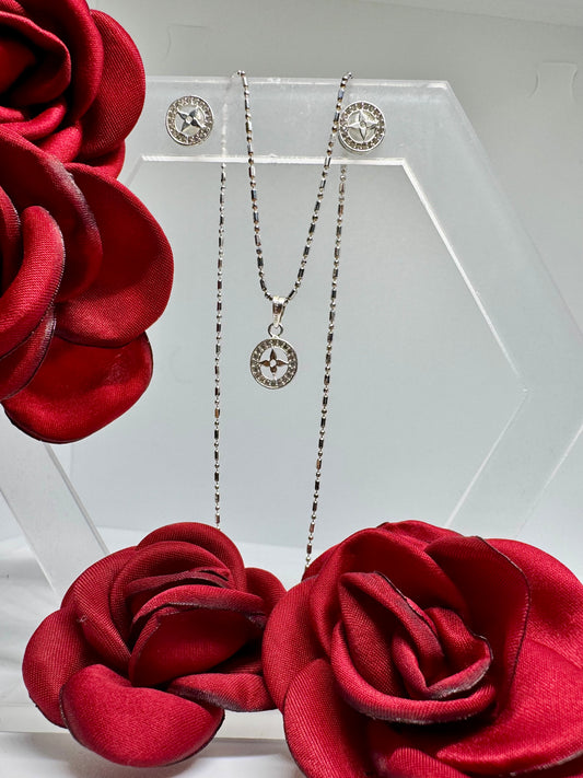 Set Ins. In LV with Zirconia Silver .925