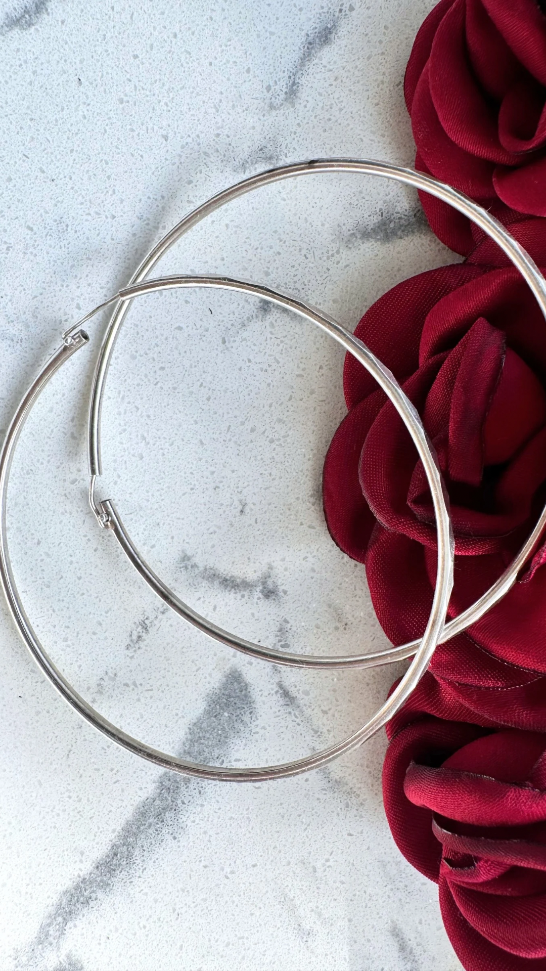 Large 925 Silver Earring 