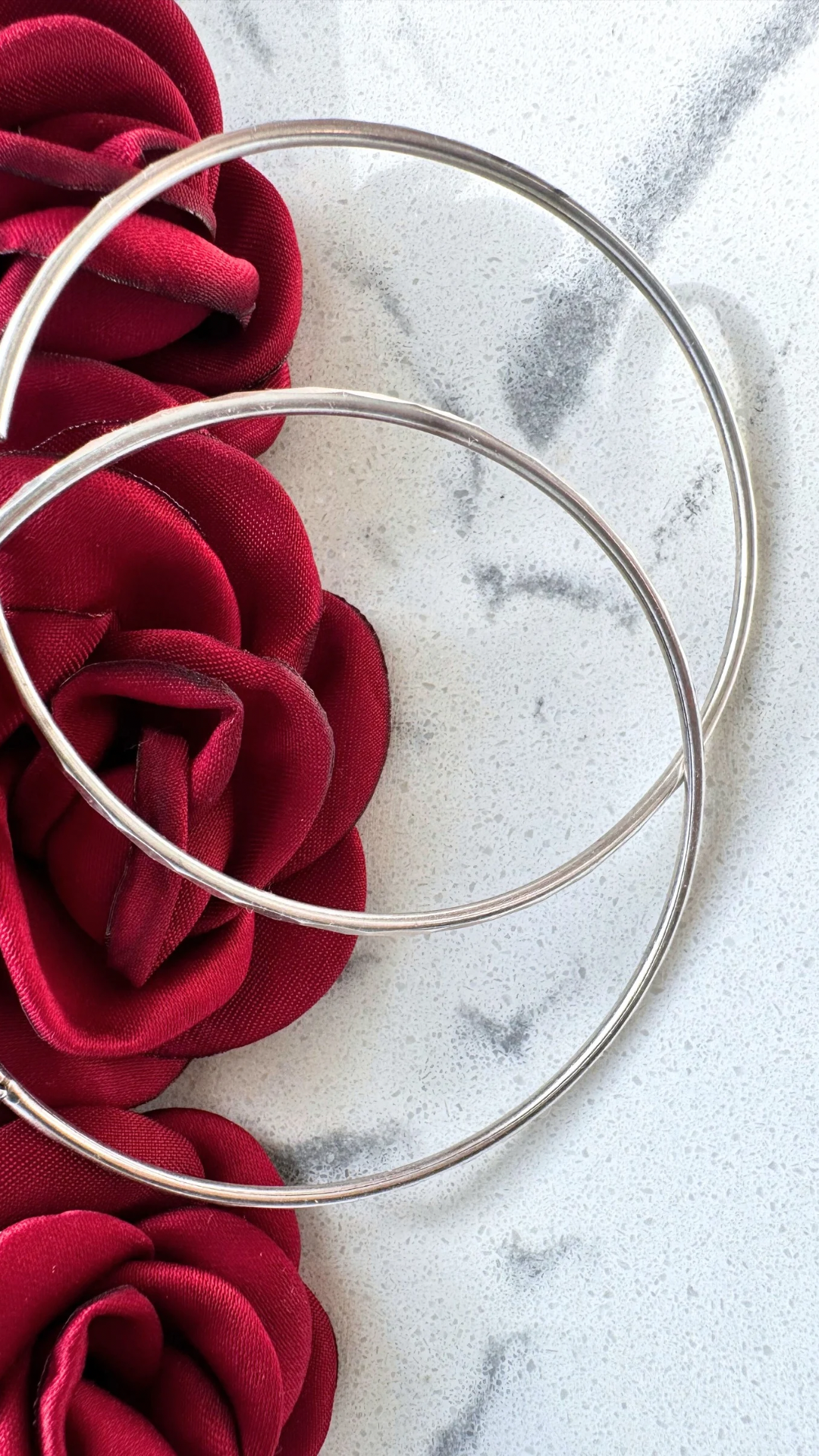 Large 925 Silver Earring 