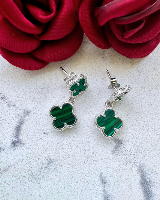 Aretes Inspirados en Van Cleef – Plata .925 con Rodio