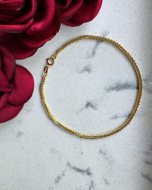 Pulsera espiga, ORO 10K