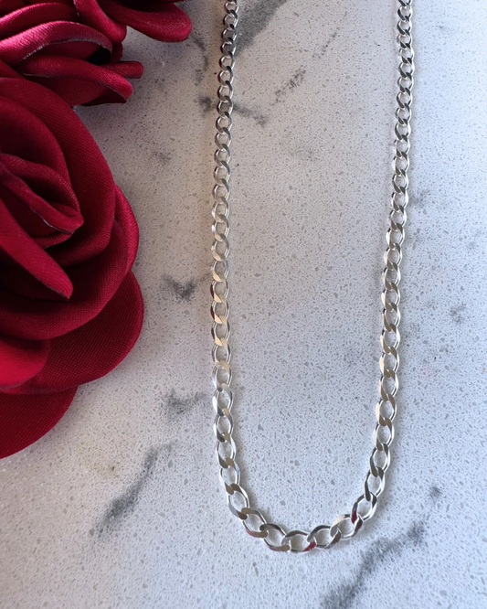 Chaîne cubaine 55 cm en argent .925
