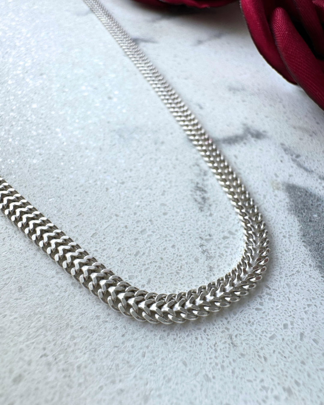 10K Gold Tricolor Weekly Necklace