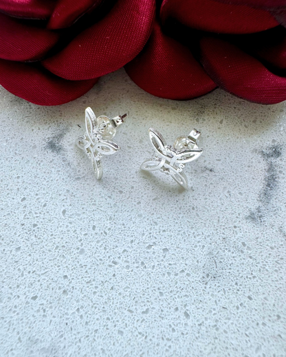 Aretes nudo de bruja, Plata .925